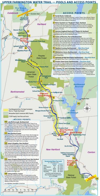 farmington river access points map